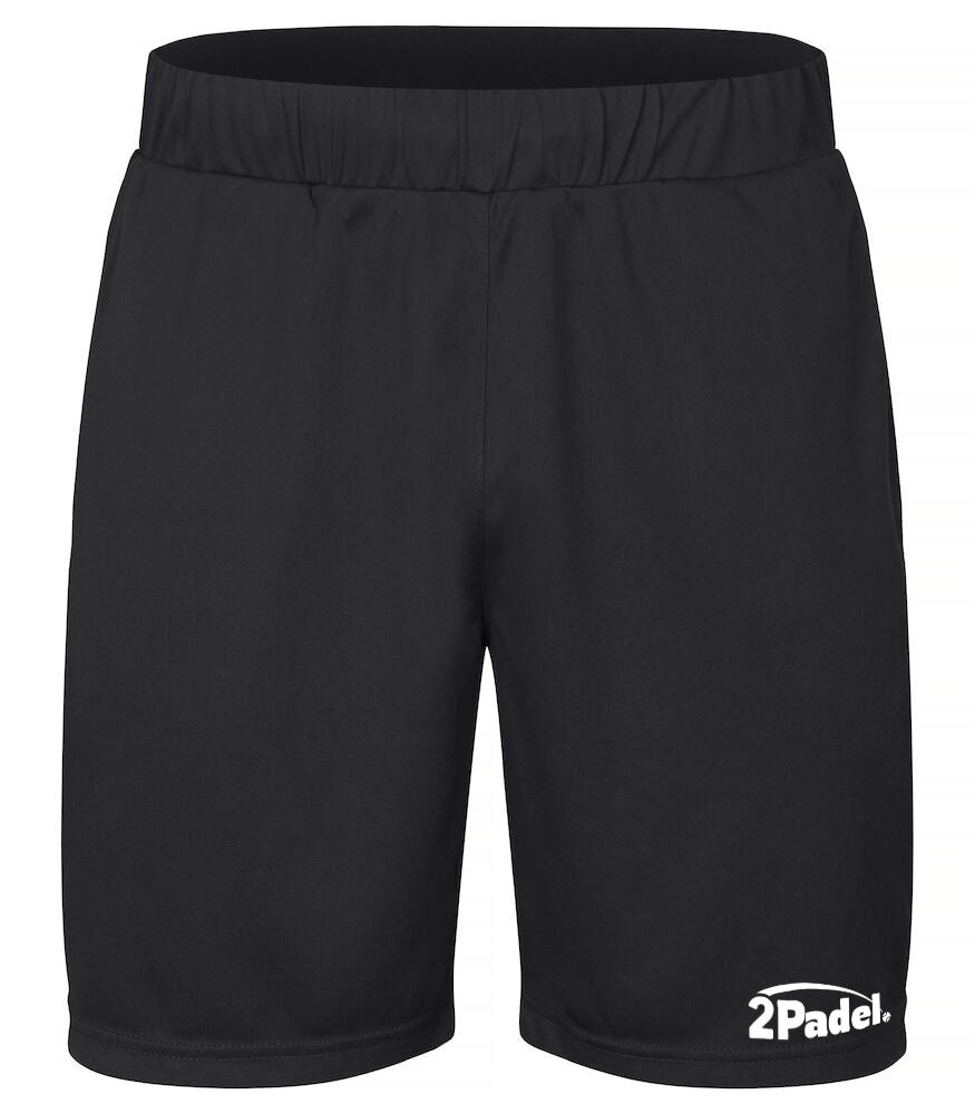2Padel Sport - unisex padelshort zwart