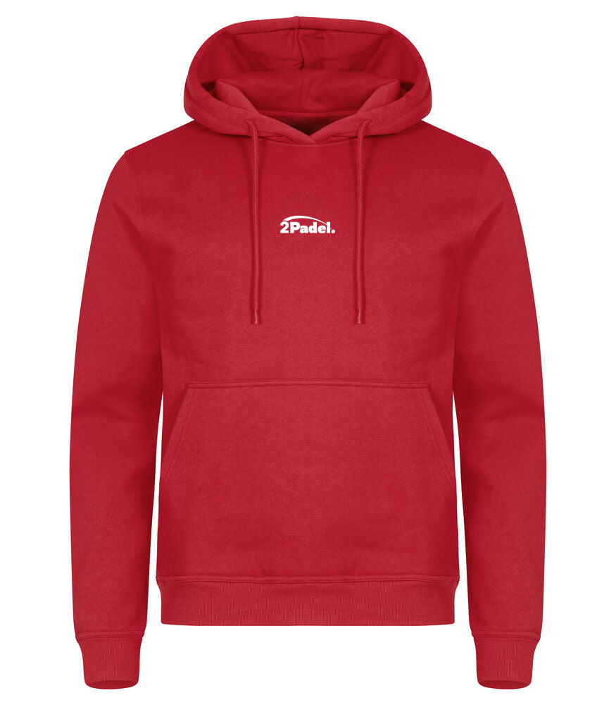 2Padel - Padel Streetwear hoodie - Basic Red