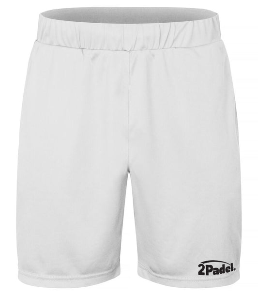 2Padel Sport - unisex padelshort wit