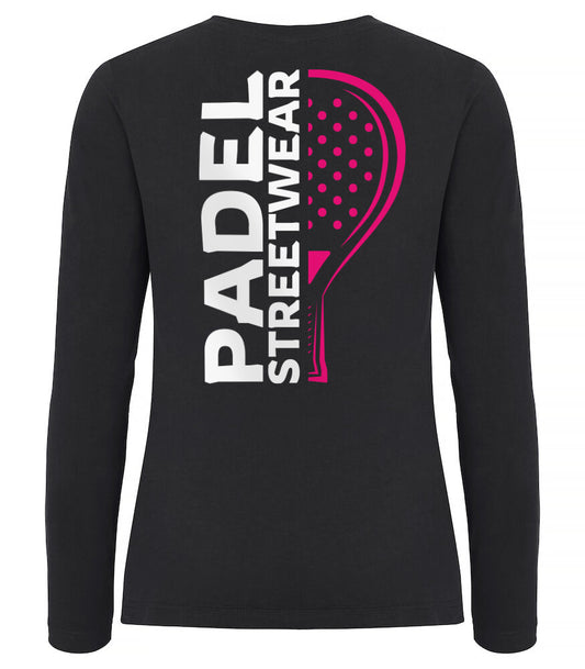Padel Streetwear longsleeve - pink racket