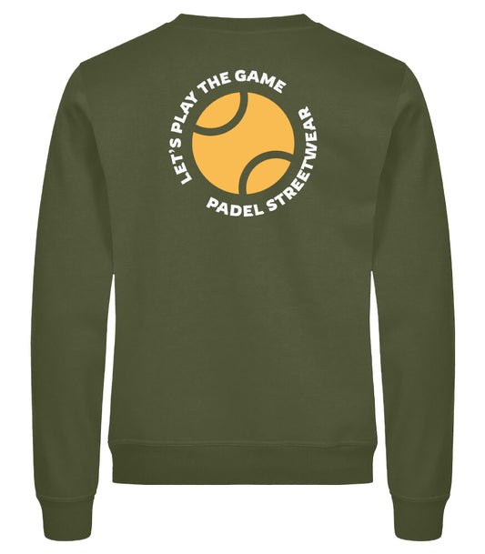 PRE ORDER! 2Padel - Padel Streetwear sweater - Let's play the game (groen)